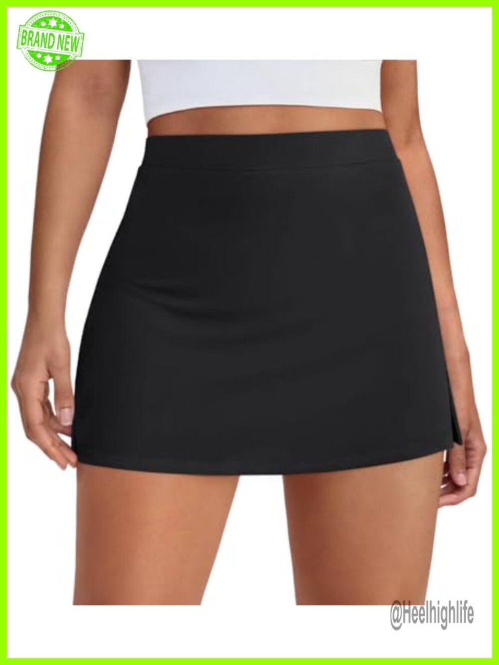 AUTOMET Mini Tennis Skirt with Shorts Underneath Athletic Skort Golf